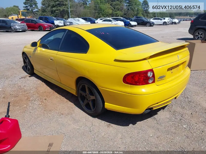 2005 Pontiac Gto VIN: 6G2VX12U05L406574 Lot: 44670959