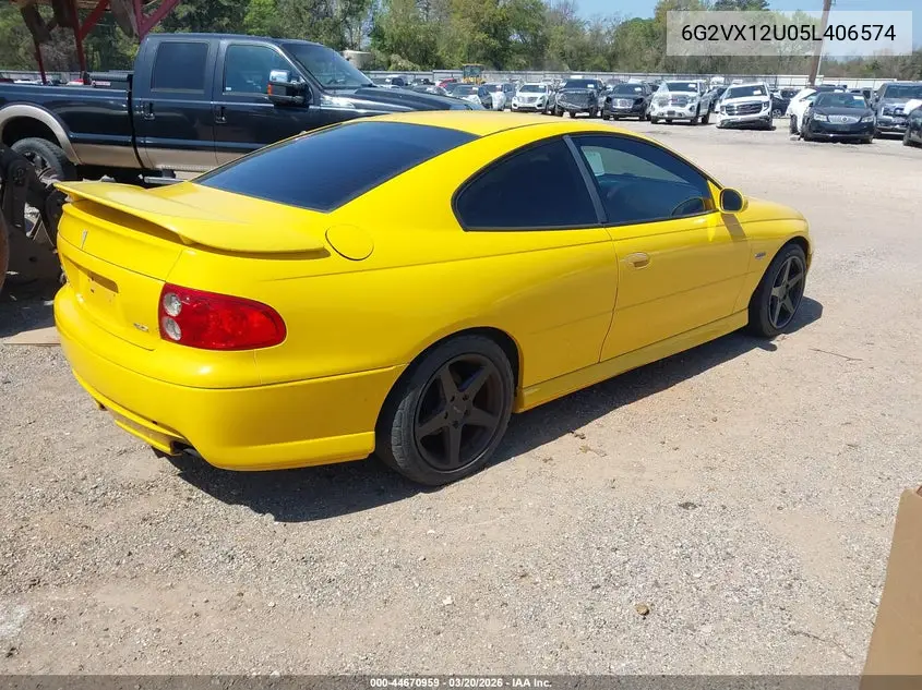 2005 Pontiac Gto VIN: 6G2VX12U05L406574 Lot: 44670959