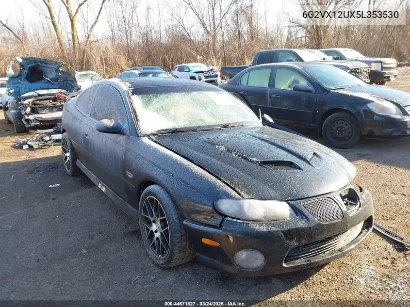 2005 Pontiac Gto VIN: 6G2VX12UX5L353530 Lot: 44671827
