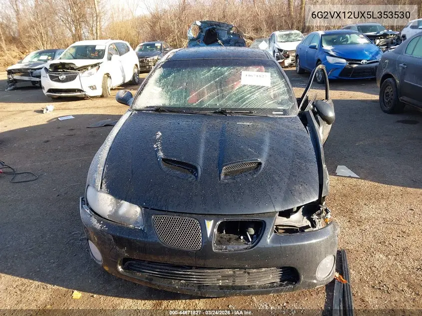 2005 Pontiac Gto VIN: 6G2VX12UX5L353530 Lot: 44671827