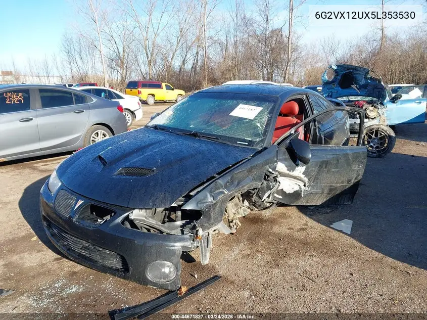 2005 Pontiac Gto VIN: 6G2VX12UX5L353530 Lot: 44671827