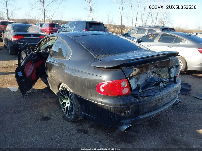 2005 Pontiac Gto VIN: 6G2VX12UX5L353530 Lot: 44671827