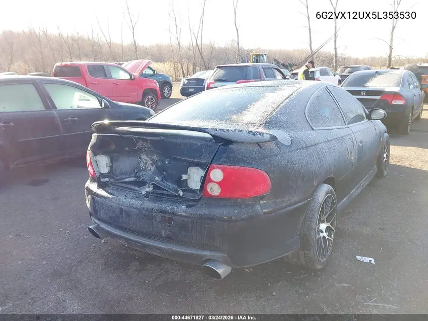 2005 Pontiac Gto VIN: 6G2VX12UX5L353530 Lot: 44671827