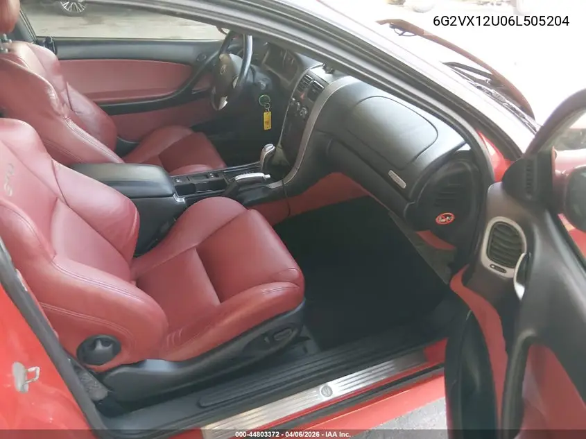 2006 Pontiac Gto VIN: 6G2VX12U06L505204 Lot: 44803372