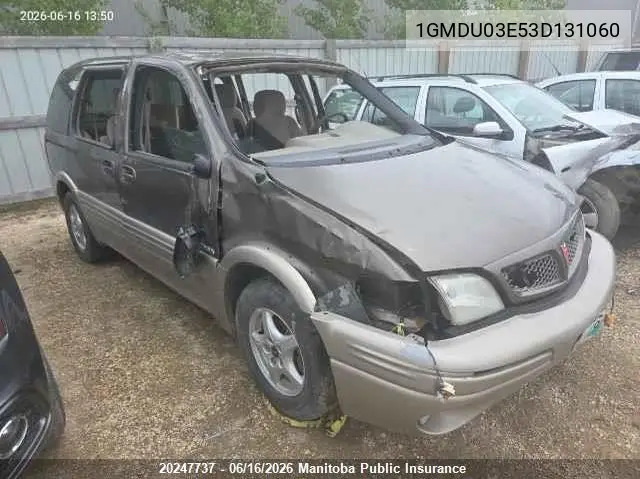2003 Pontiac Montana VIN: 1GMDU03E53D131060 Lot: 20247737
