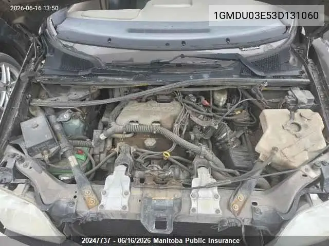2003 Pontiac Montana VIN: 1GMDU03E53D131060 Lot: 20247737