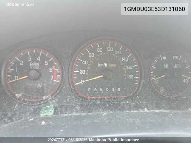 2003 Pontiac Montana VIN: 1GMDU03E53D131060 Lot: 20247737