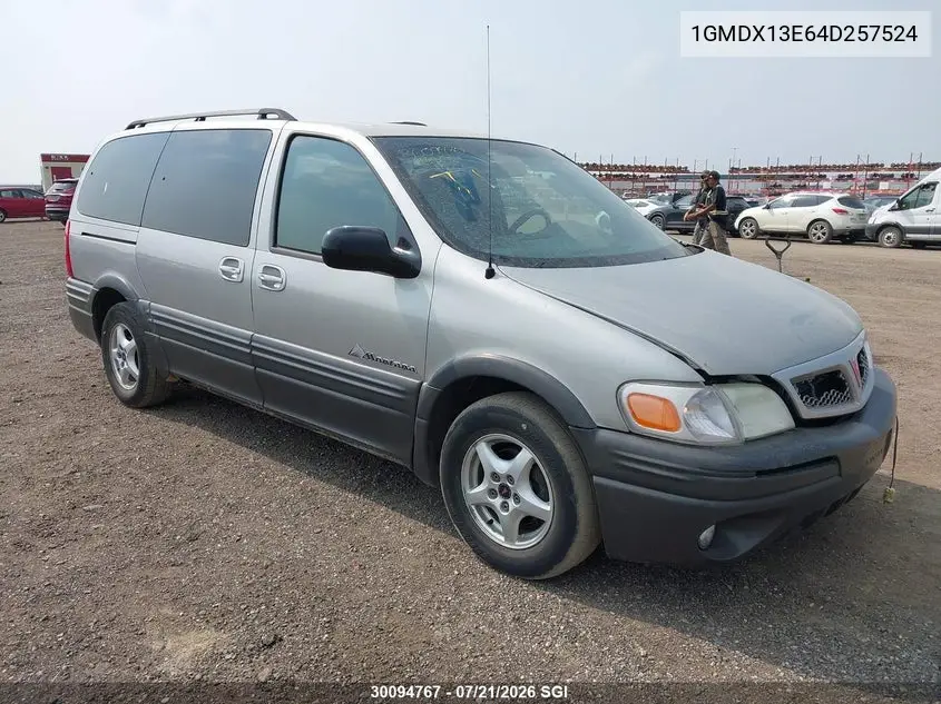 2004 Pontiac Montana Luxury VIN: 1GMDX13E64D257524 Lot: 30094767
