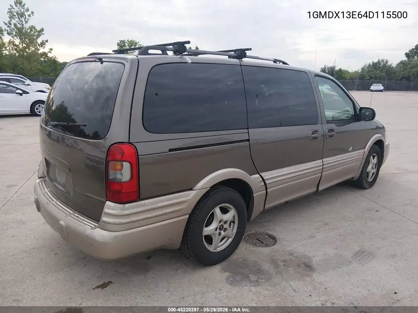 2004 Pontiac Montana M16 W/1Se Pkg. VIN: 1GMDX13E64D115500 Lot: 45220397
