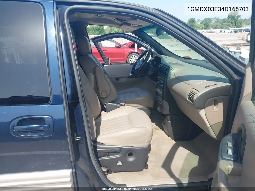 2004 Pontiac Montana M16 W/1Sa Pkg. VIN: 1GMDX03E34D165703 Lot: 45231654