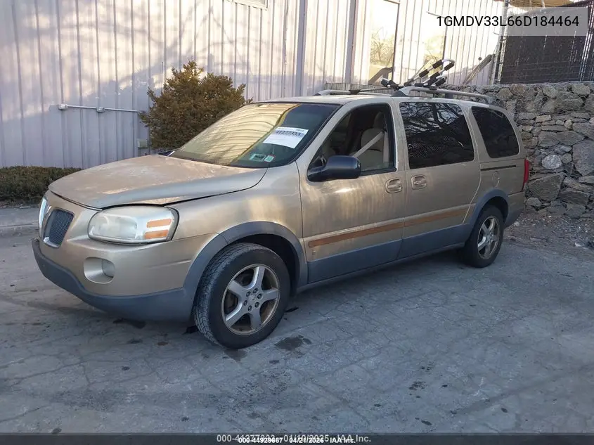2006 Pontiac Montana Sv6 VIN: 1GMDV33L66D184464 Lot: 44929667