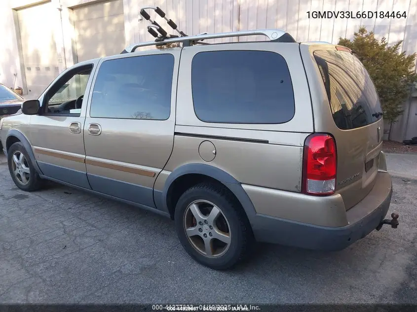 2006 Pontiac Montana Sv6 VIN: 1GMDV33L66D184464 Lot: 44929667