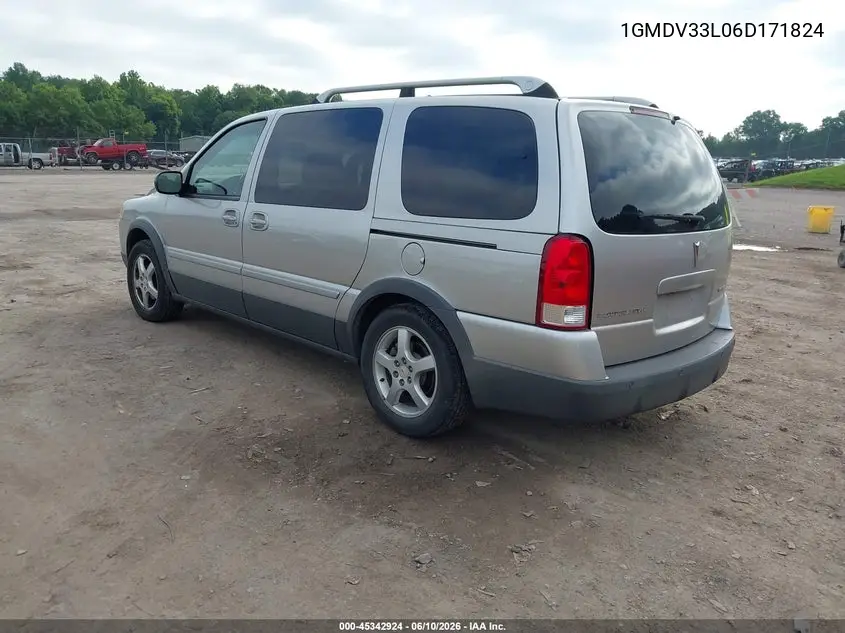 2006 Pontiac Montana Sv6 VIN: 1GMDV33L06D171824 Lot: 45342924