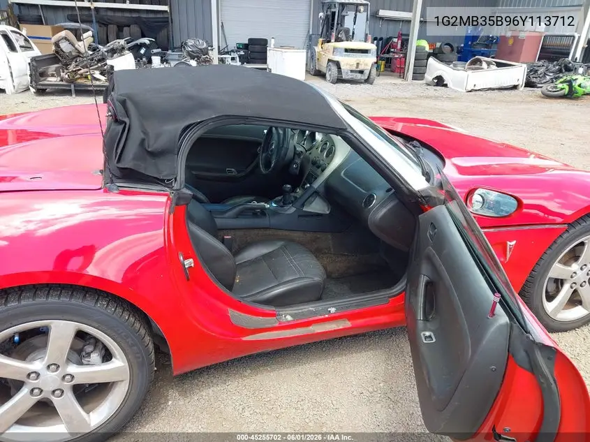 2006 Pontiac Solstice VIN: 1G2MB35B96Y113712 Lot: 45255702