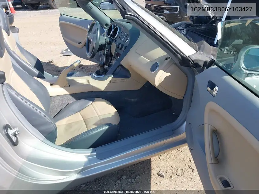 2006 Pontiac Solstice VIN: 1G2MB33B06Y103427 Lot: 45288945