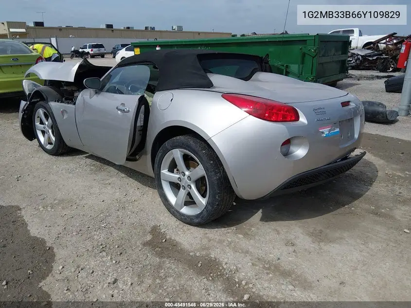 2006 Pontiac Solstice VIN: 1G2MB33B66Y109829 Lot: 45491546