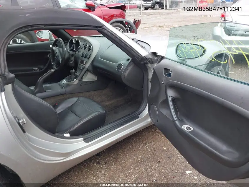 2007 Pontiac Solstice VIN: 1G2MB35B47Y112341 Lot: 44539493