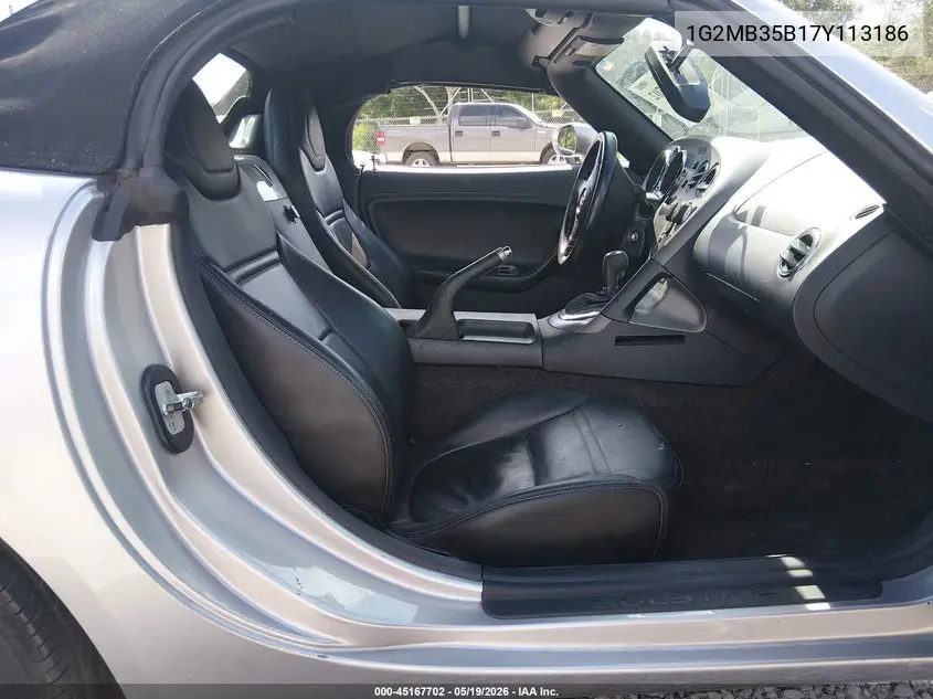 2007 Pontiac Solstice VIN: 1G2MB35B17Y113186 Lot: 45167702