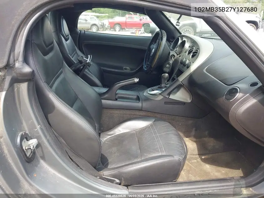 2007 Pontiac Solstice VIN: 1G2MB35B27Y127680 Lot: 45320526