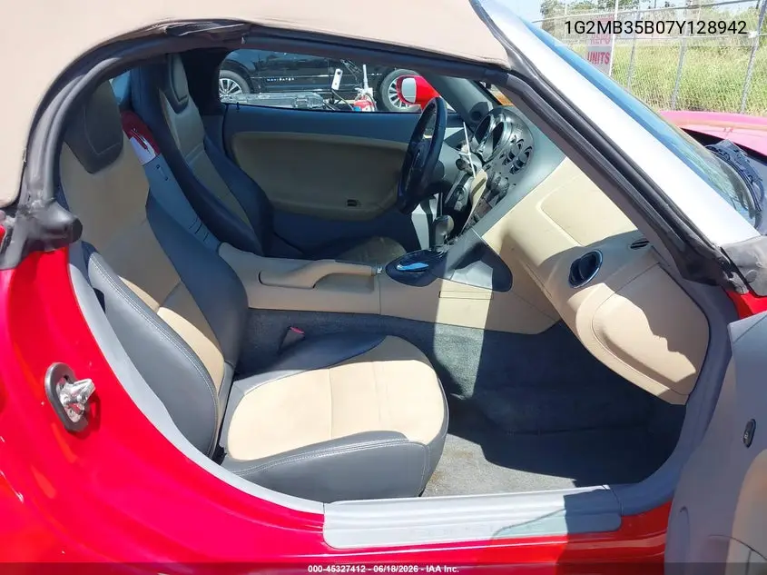 2007 Pontiac Solstice VIN: 1G2MB35B07Y128942 Lot: 45327412