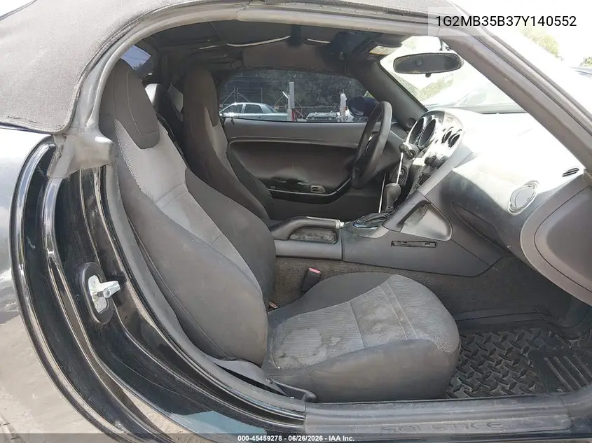 2007 Pontiac Solstice VIN: 1G2MB35B37Y140552 Lot: 45459278