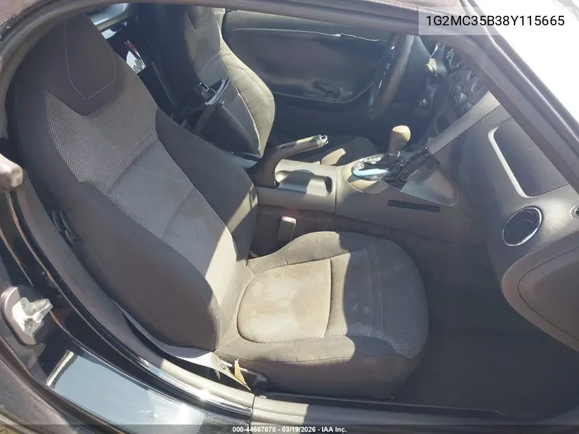 2008 Pontiac Solstice VIN: 1G2MC35B38Y115665 Lot: 44667678