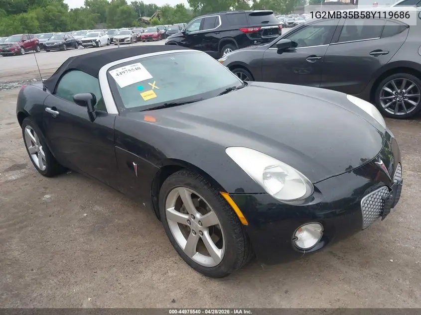 2008 Pontiac Solstice VIN: 1G2MB35B58Y119686 Lot: 44975540