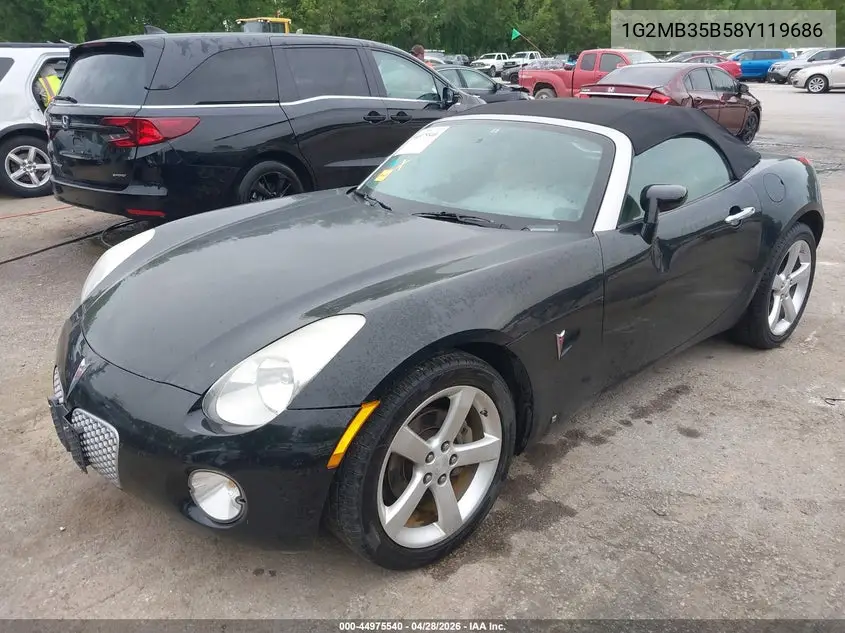 2008 Pontiac Solstice VIN: 1G2MB35B58Y119686 Lot: 44975540