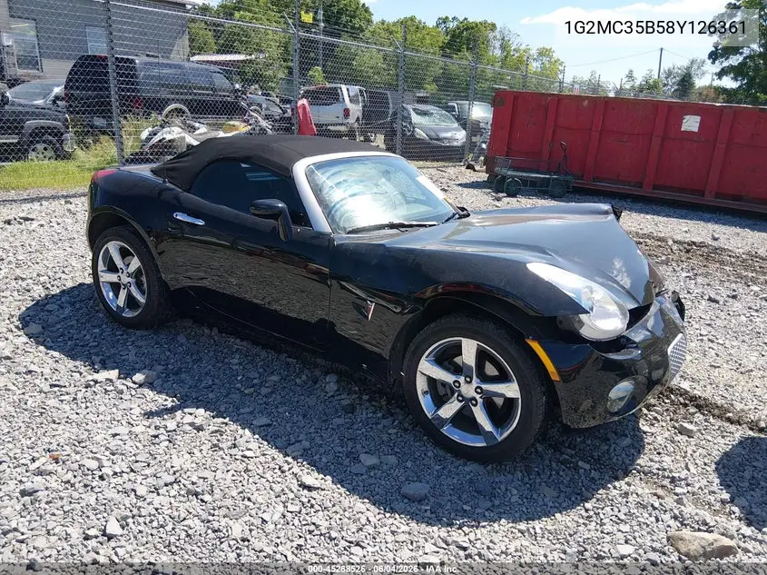 2008 Pontiac Solstice VIN: 1G2MC35B58Y126361 Lot: 45268526
