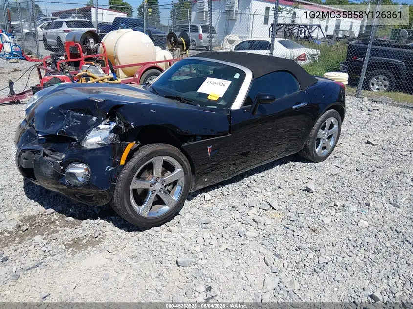 2008 Pontiac Solstice VIN: 1G2MC35B58Y126361 Lot: 45268526