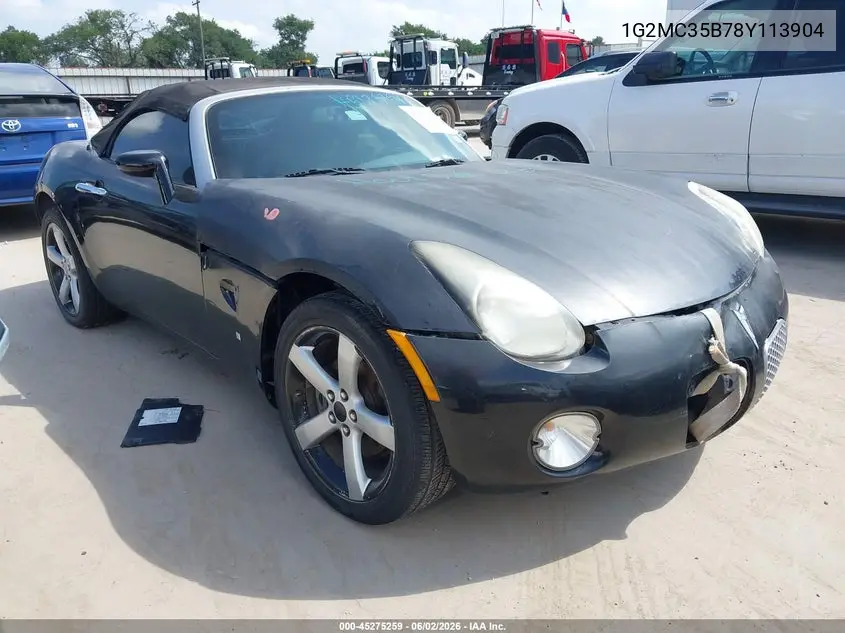 2008 Pontiac Solstice VIN: 1G2MC35B78Y113904 Lot: 45275259