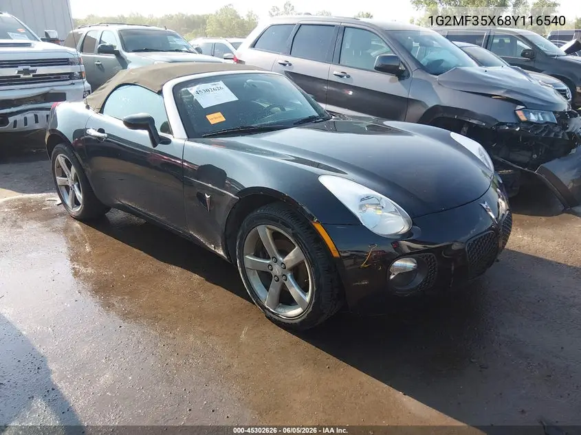 2008 Pontiac Solstice Gxp VIN: 1G2MF35X68Y116540 Lot: 45302626