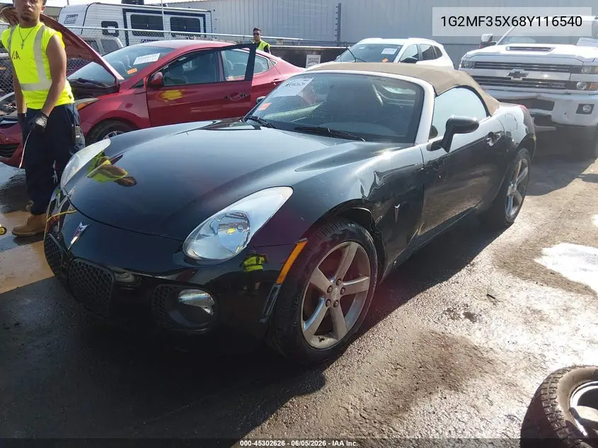 2008 Pontiac Solstice Gxp VIN: 1G2MF35X68Y116540 Lot: 45302626