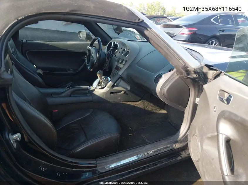 2008 Pontiac Solstice Gxp VIN: 1G2MF35X68Y116540 Lot: 45302626