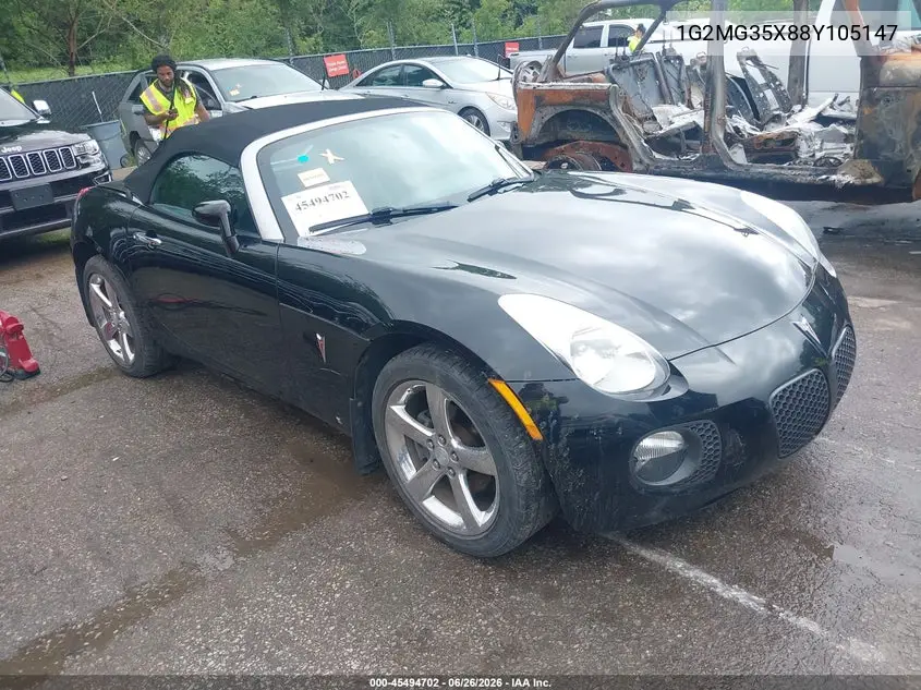 2008 Pontiac Solstice Gxp VIN: 1G2MG35X88Y105147 Lot: 45494702
