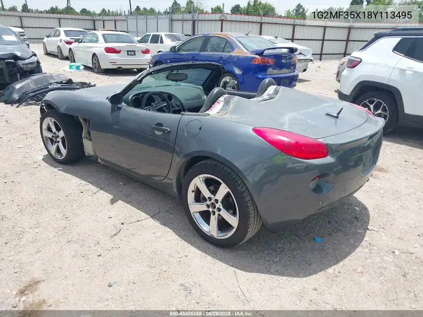 2008 Pontiac Solstice Gxp VIN: 1G2MF35X18Y113495 Lot: 45505358
