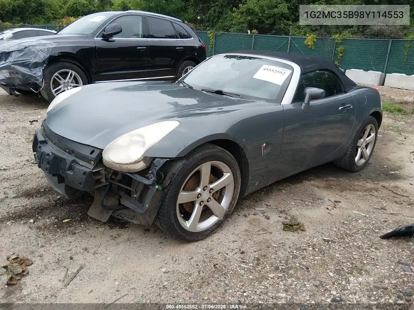 2008 Pontiac Solstice VIN: 1G2MC35B98Y114553 Lot: 45552552