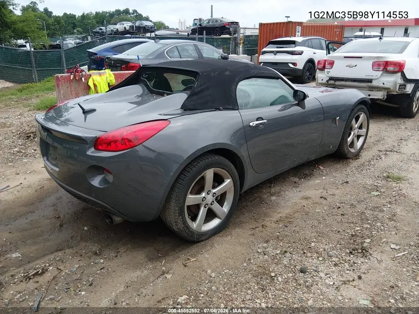 2008 Pontiac Solstice VIN: 1G2MC35B98Y114553 Lot: 45552552