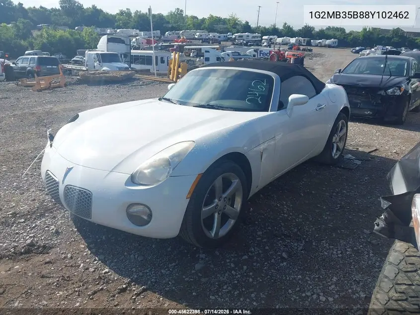 2008 Pontiac Solstice VIN: 1G2MB35B88Y102462 Lot: 45622398
