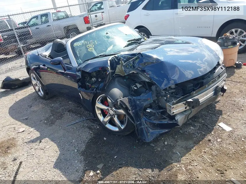 2008 Pontiac Solstice Gxp VIN: 1G2MF35X98Y112188 Lot: 45671151