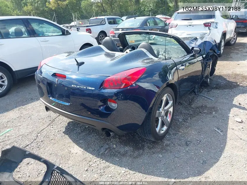 2008 Pontiac Solstice Gxp VIN: 1G2MF35X98Y112188 Lot: 45671151
