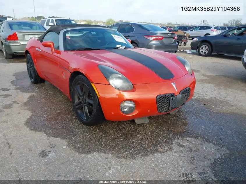 2009 Pontiac Solstice Street Edition VIN: 1G2MK35B29Y104368 Lot: 44578923
