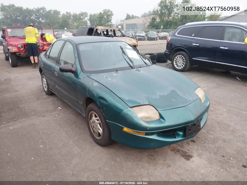 1996 Pontiac Sunfire Se VIN: 1G2JB524XT7560958 Lot: 45645472