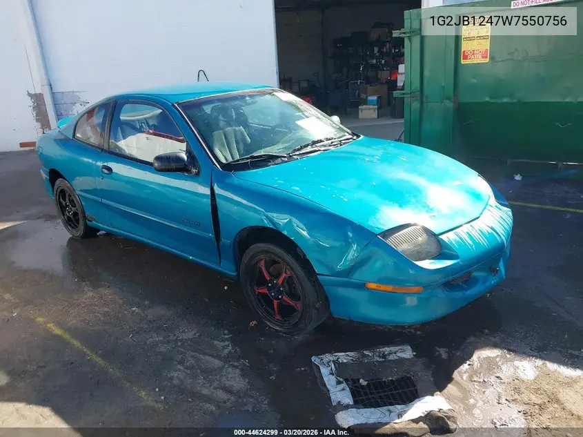 1998 Pontiac Sunfire Se VIN: 1G2JB1247W7550756 Lot: 44624299