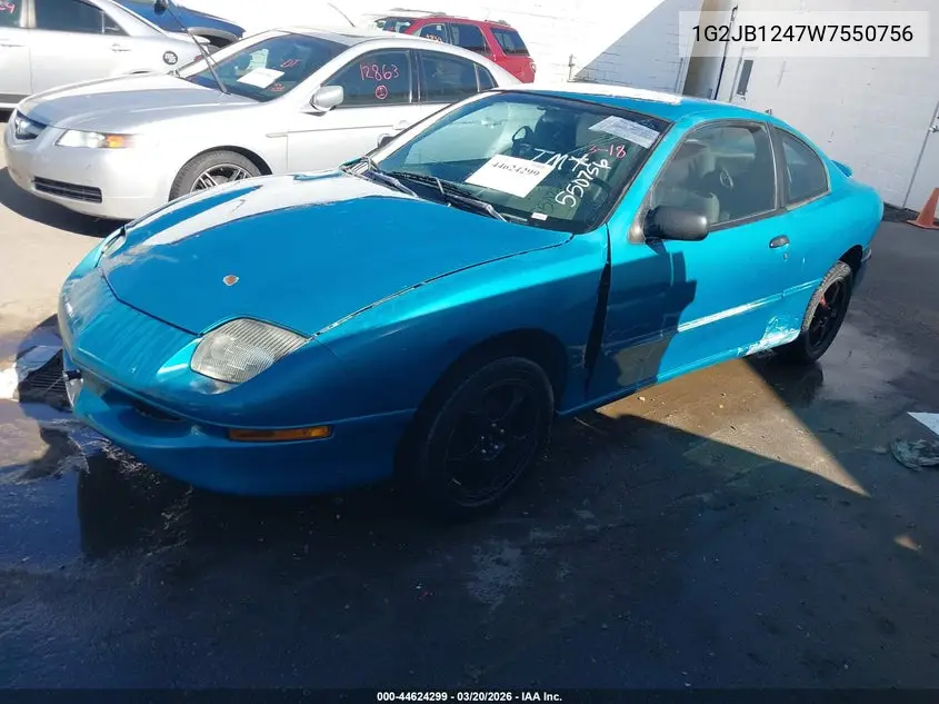 1998 Pontiac Sunfire Se VIN: 1G2JB1247W7550756 Lot: 44624299