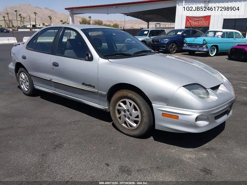 2001 Pontiac Sunfire Se VIN: 1G2JB524617298904 Lot: 45511224