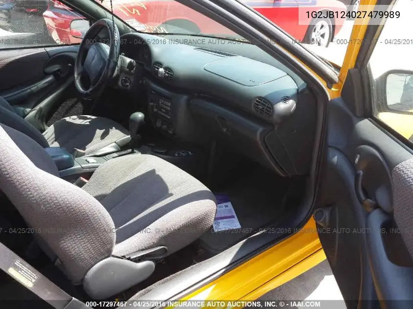 2002 Pontiac Sunfire Se VIN: 1G2JB124027479989 Lot: 17297467
