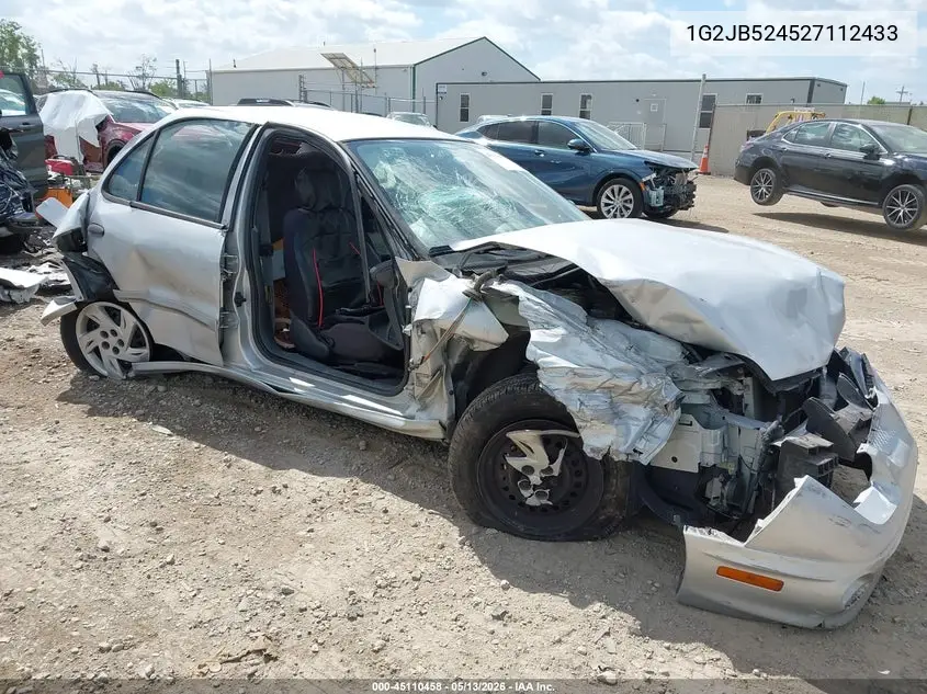 2002 Pontiac Sunfire Se VIN: 1G2JB524527112433 Lot: 45110458