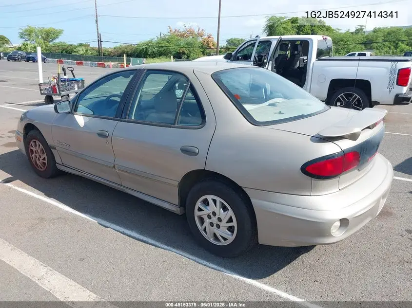 2002 Pontiac Sunfire Se VIN: 1G2JB524927414341 Lot: 45153375