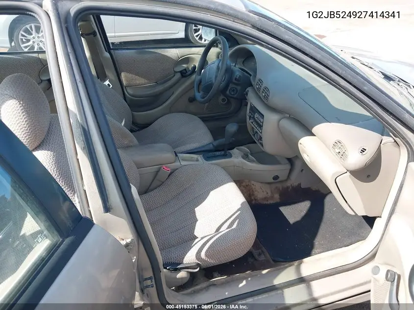 2002 Pontiac Sunfire Se VIN: 1G2JB524927414341 Lot: 45153375